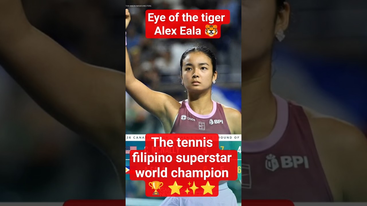 Alex Eala after winning the fight versus Caty McNally 🎾🏆🇵🇭🇺🇸🌎 #alexeala #wta #nbo
