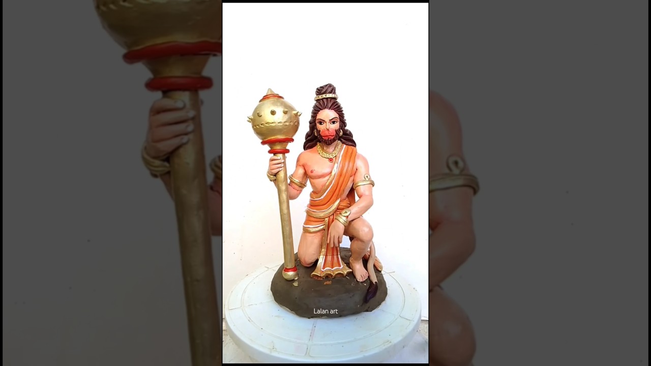 bajrang bali making with clay 🙏#shorts #ytshorts #art #artist #bajrangbali #hanuman #bajrangdal