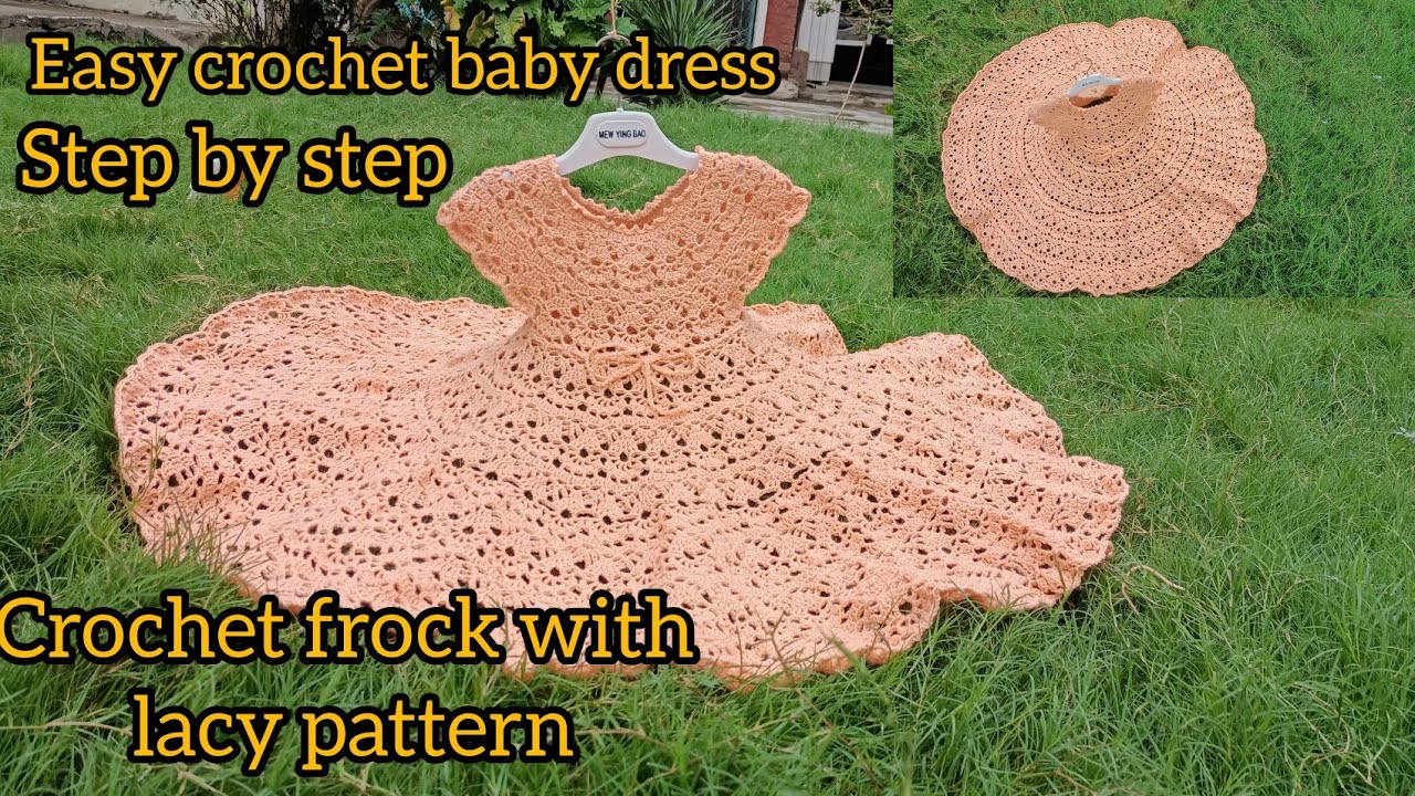 Crochet Frock || Crochet Frock For 4 Years Baby Girl || Lacy Pattern || How to Crochet Frock