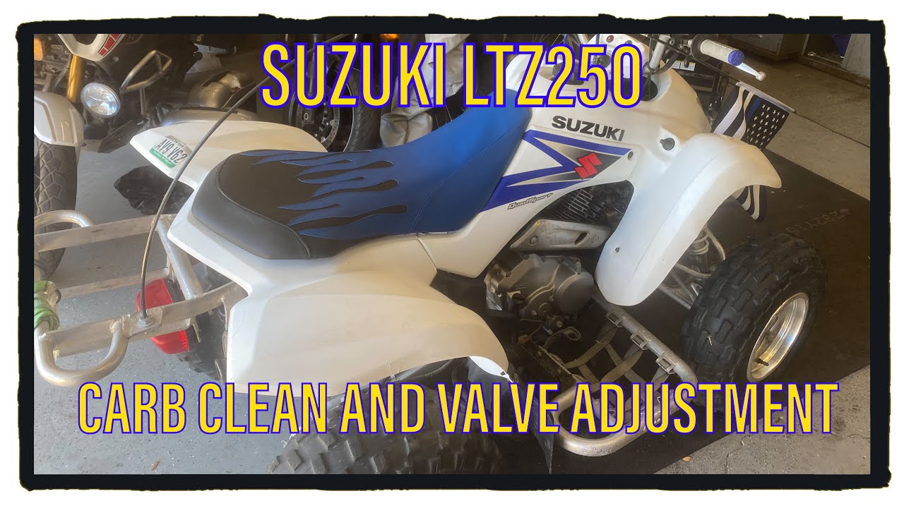 Suzuki LTZ250 QuadSport Tune Up - Carburetor Cleaning and Valve Adjustment