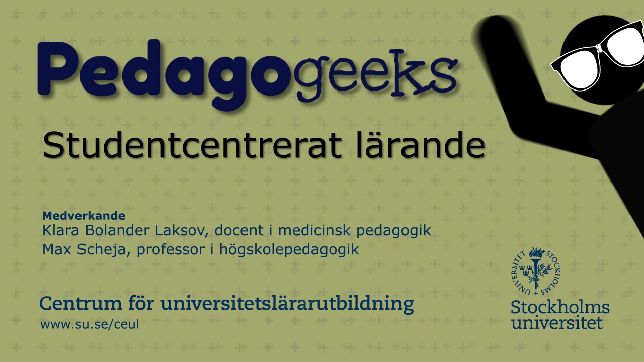 Pedagogeeks: Studentcentrerat l&auml;rande