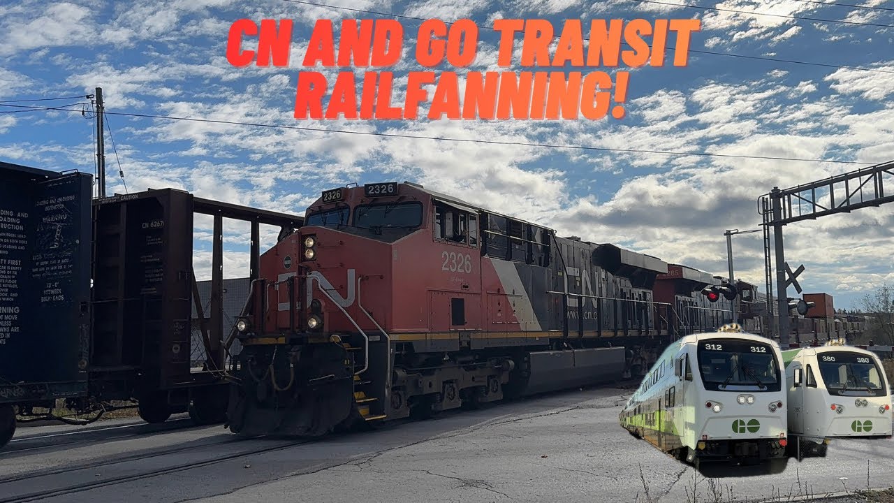 (Гонки на поездах, соревнования Go Train и многое другое) CN M306, Z126 и четыре поезда Go в райо...