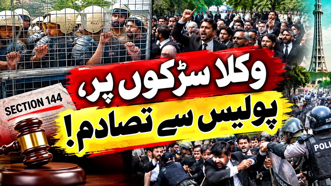 🔥 Lahore Lawyers vs Police | Protest, Long March & Section 144