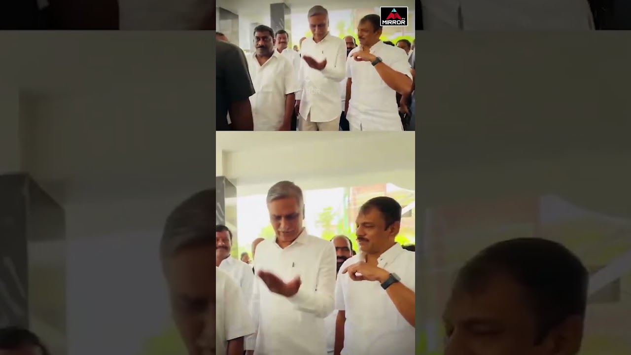 Harish Rao At BRS Leader Kyama Maleesh House | KCR | KTR | Mirror TV