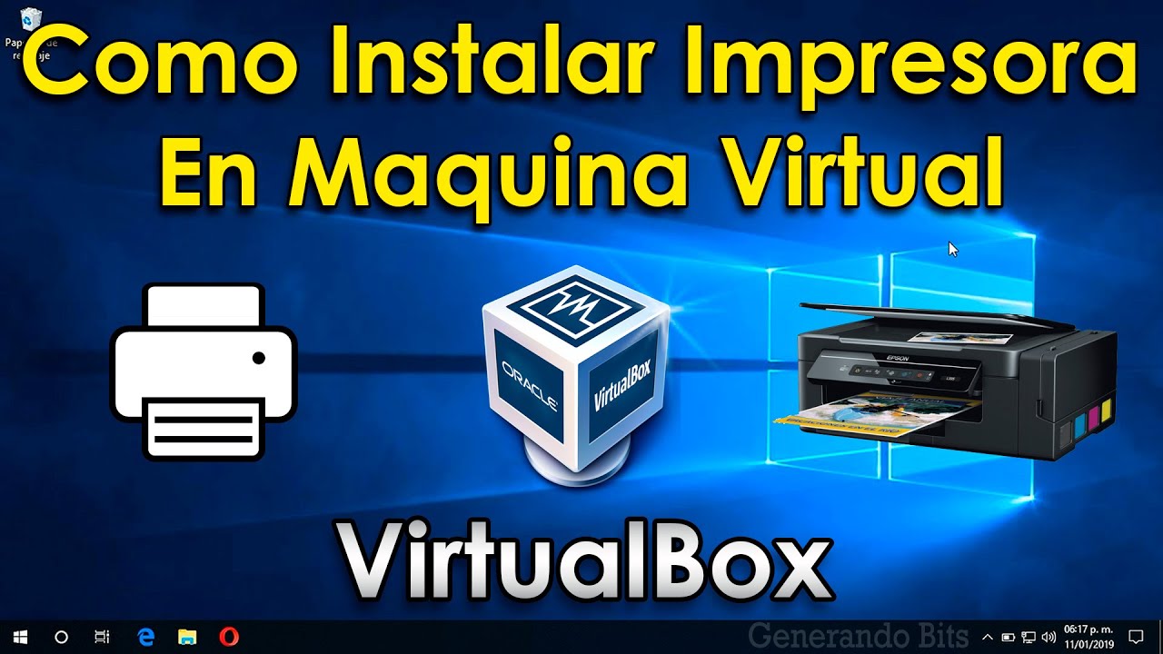 Como conectar e instalar impresora en maquina virutal con VirtualBox