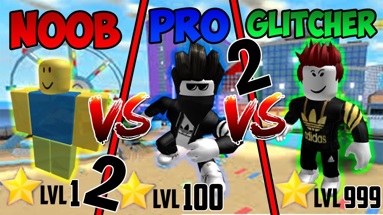 Noob vs Pro vs Glitcher in Mad City Part 2  | Roblox