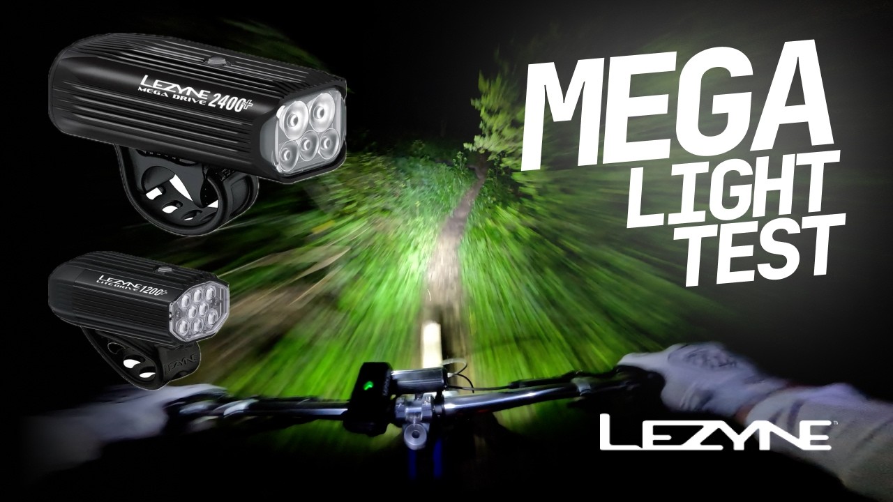 Ночной тест Lezyne MEGA DRIVE 2400+ и LITE DRIVE 1200+
