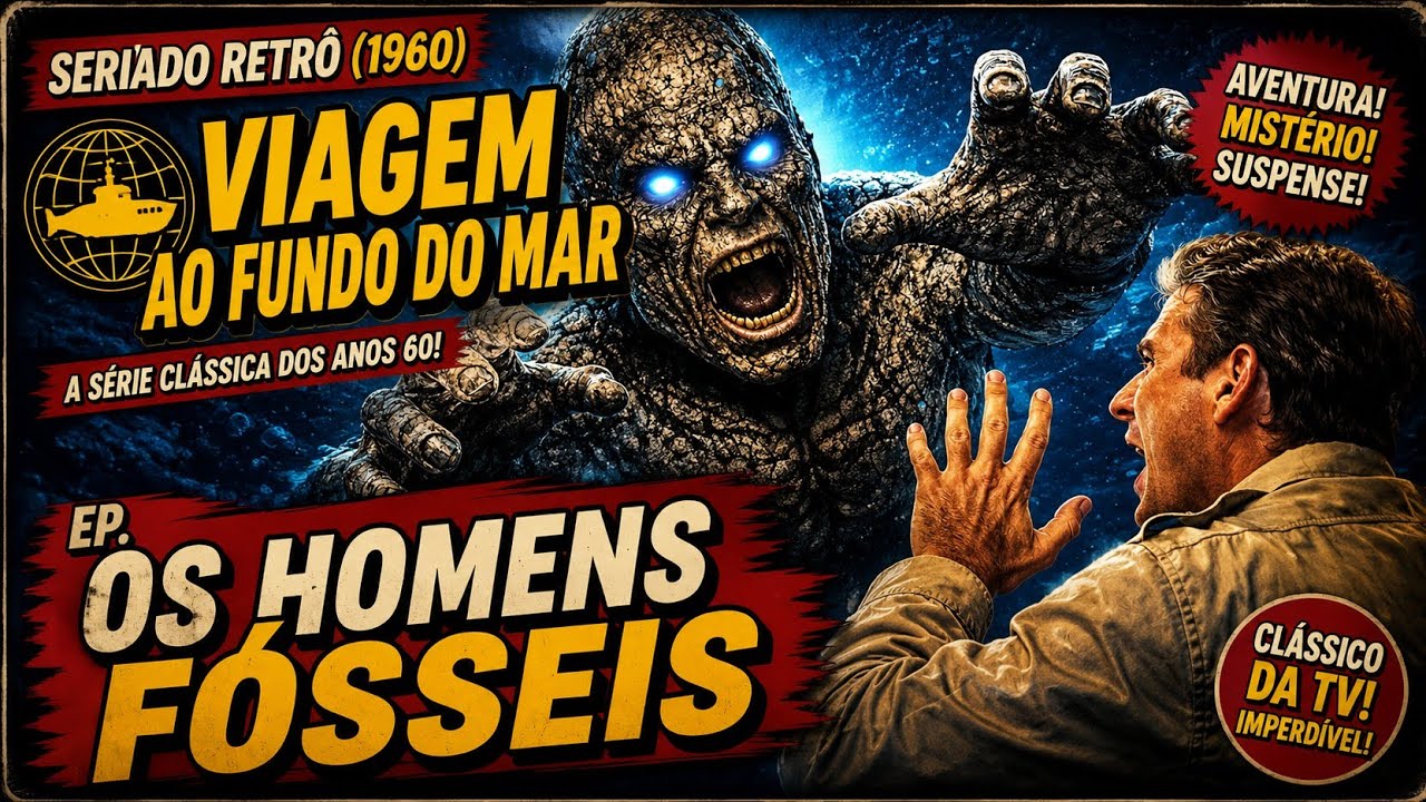 Seriados Retrô: Viagem ao Fundo do Mar - Ep. Os Homens Fósseis 1960