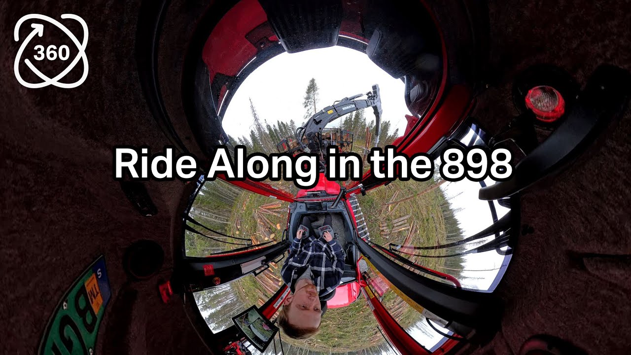Ride Along in the Komatsu 898 - 360° Operator’s View