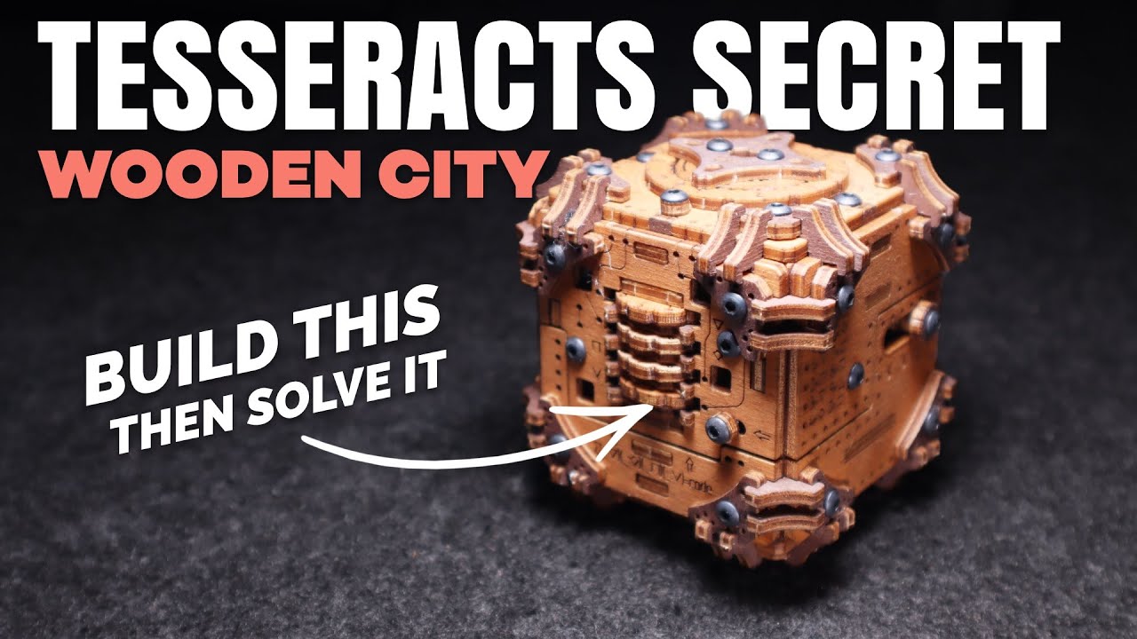 SOLID Wooden City Tesseract's Secret. QUALITY puzzle box escape room