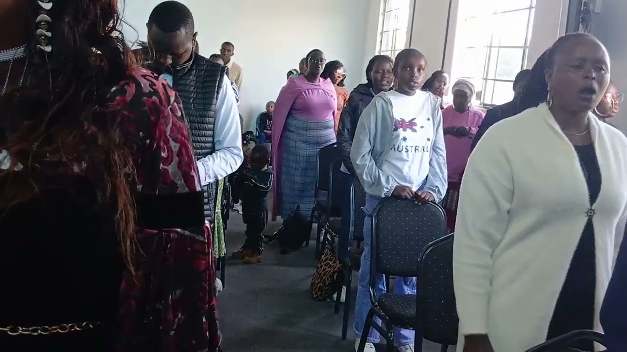 In church auditorium 