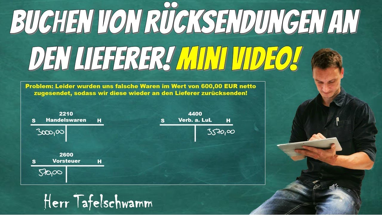 Buchen einer R&uuml;cksendung an den Lieferer wegen Falschlieferung - Super schnell und super einfach!