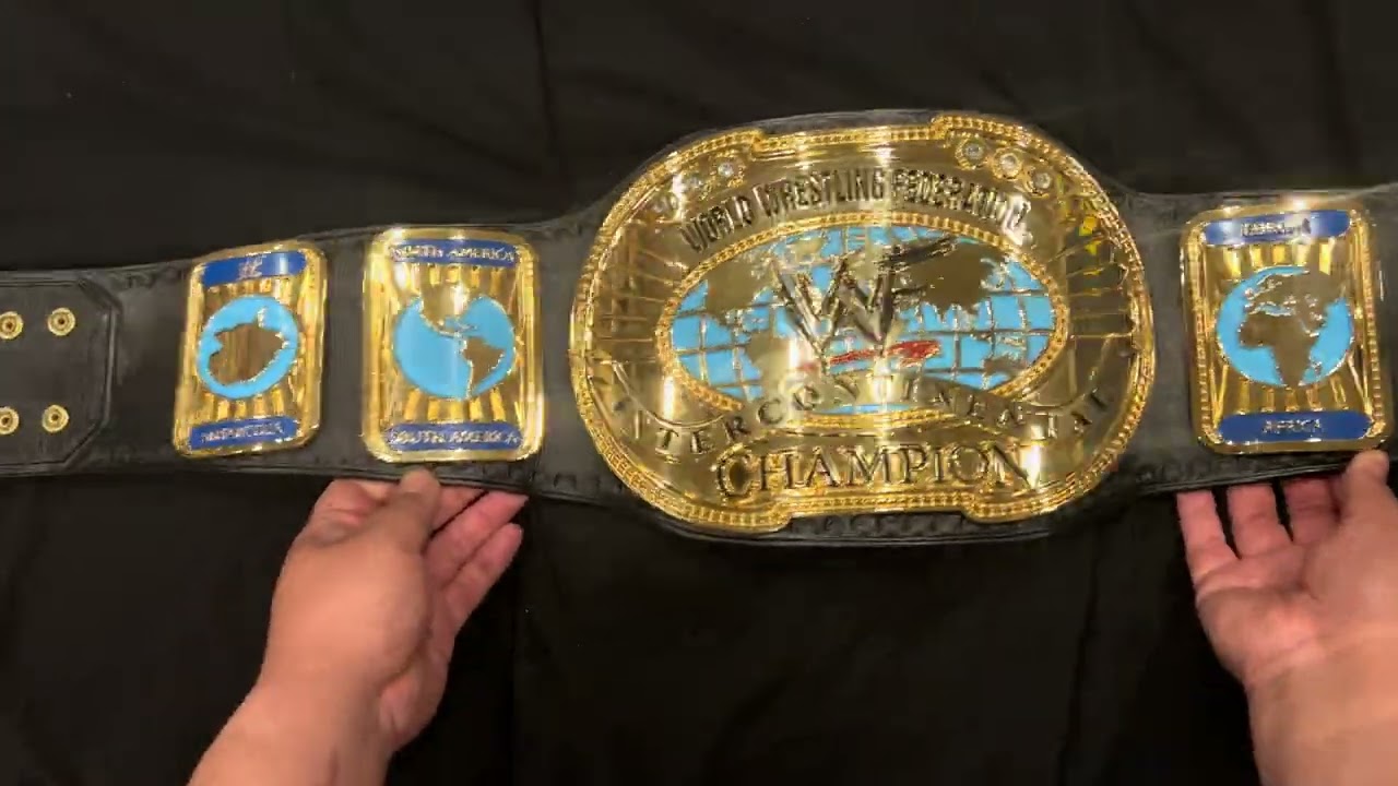 WWF Oval Intercontinental Championship Belt from Great Custom Belts