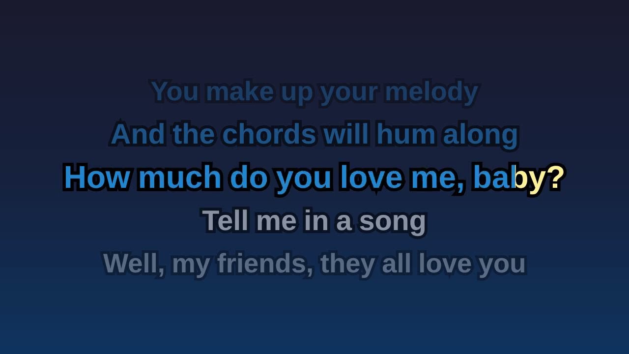 How Much Do You Love Me? Karaoke (-4 st) | Vulfmon & Jacob Jeffries