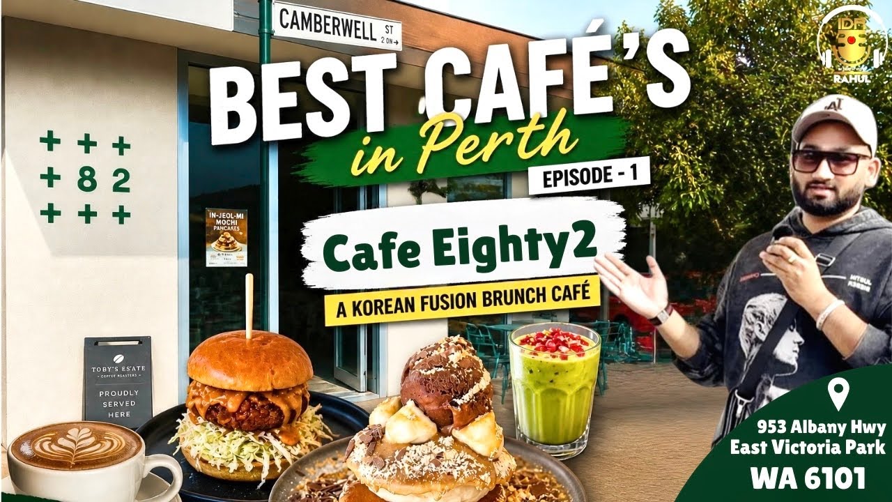 Best cafe&rsquo;s in Perth | Episode -1 | Cafe Eighty2 | Korean Fusion Cafe | Coffee | Australia | Vlog
