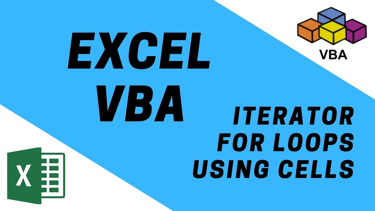 VBA - for loops, iterator and using cells