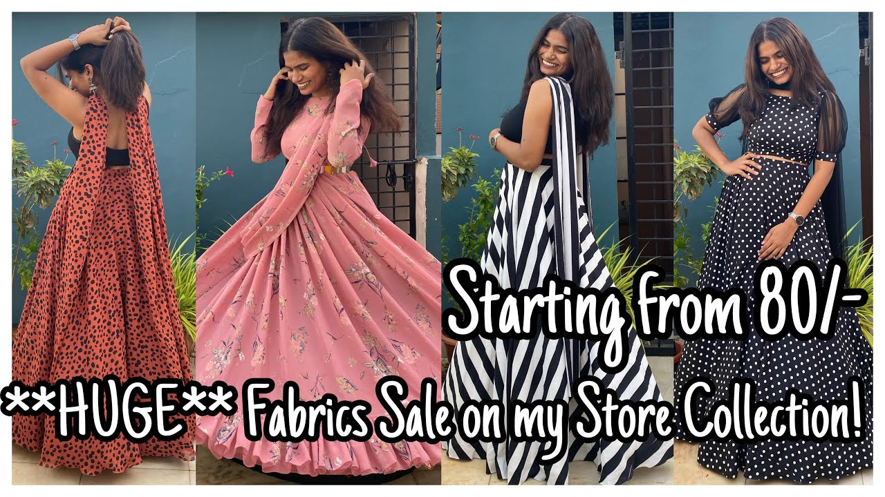 **HUGE** Fabrics Sale on my Store Collection🤩 | Online Fabrics SALE | nayalooks | Navya Varma