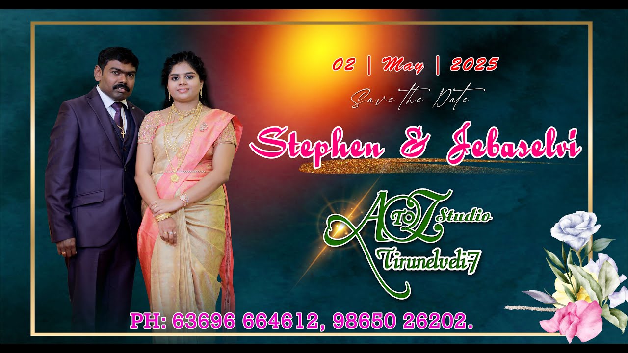🔴LIVE /02.5.2025  M.Stephen weds S.Jebaselvi /Wedding/ Salaiputhoor.