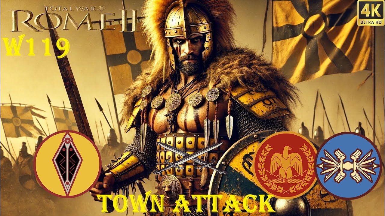 Decisive Win119 💪Town Attack🔥This is Total War LEGENDARY Lusitani Ep20 🤩 Rome2 Total War Series⚔