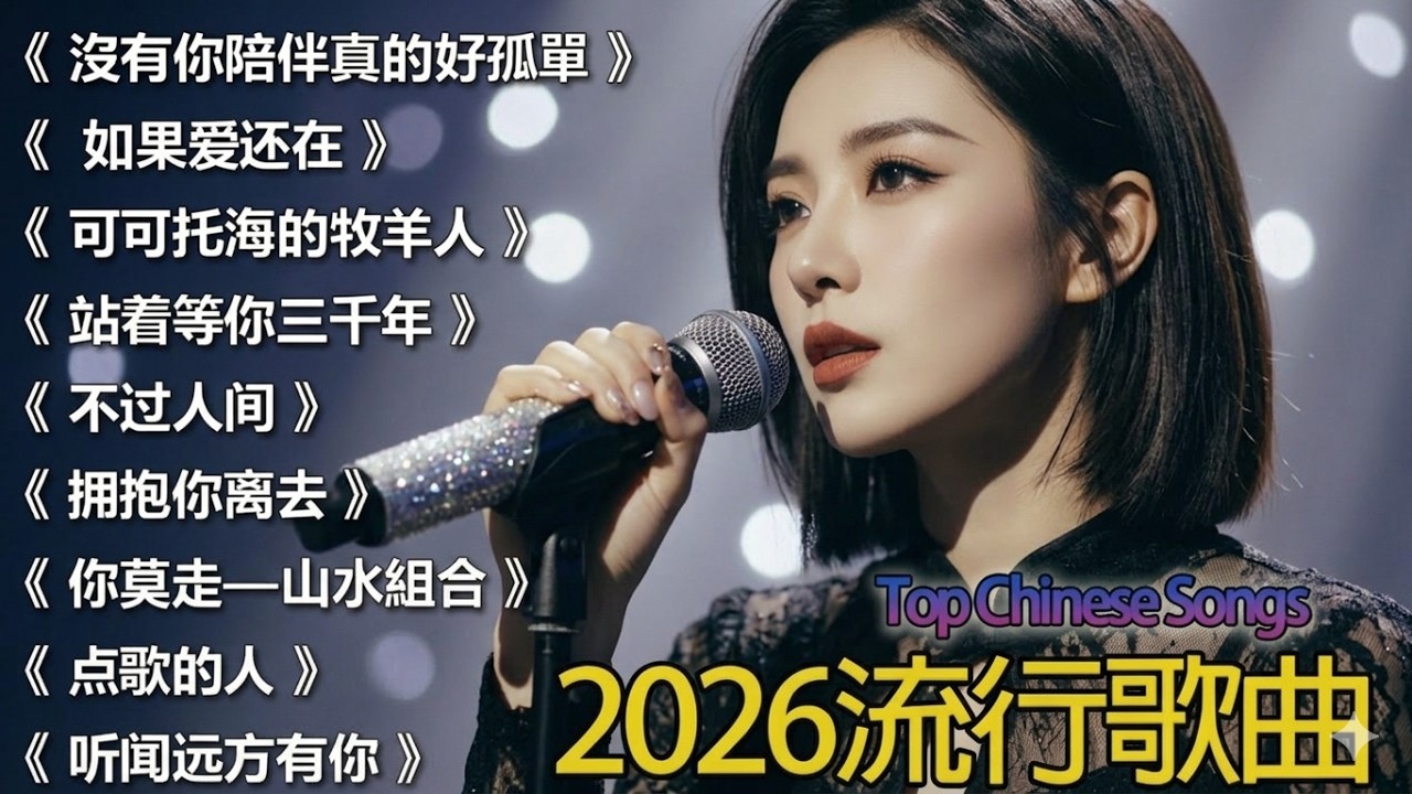 大陸流行歌曲🎶🎶【無廣告】2026最新歌曲 2026好听的流行歌🎊🎊華語流行串燒精選抒情歌 🎗️Top Chinese Songs 2026
