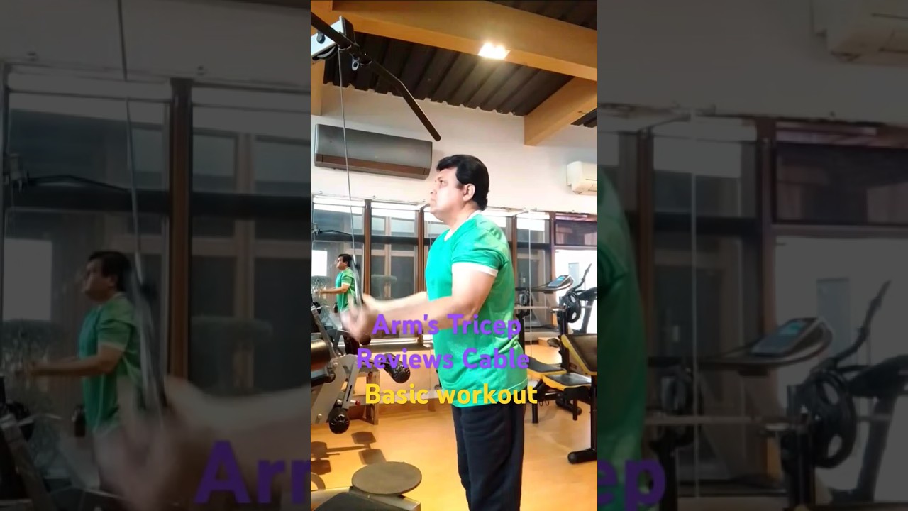 Arm's Tricep, reviews cable workout.