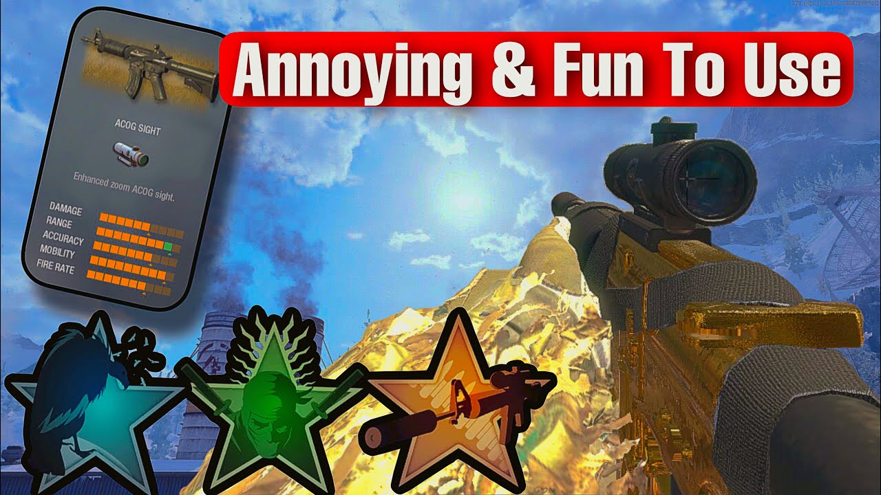 COD Black ops Multiplayer | ACOG Sight on Commando is... | BO1 2022