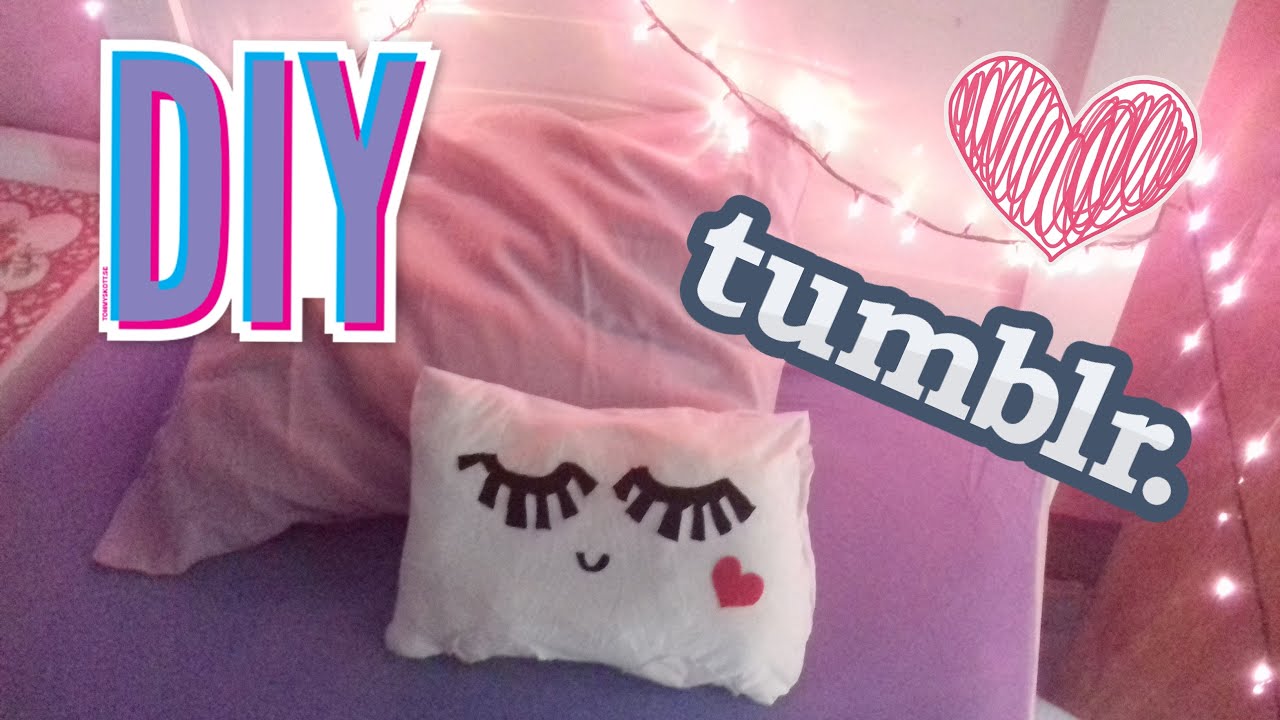DIY-Almofada estilo Tumblr ❤✿ (Sem costura)