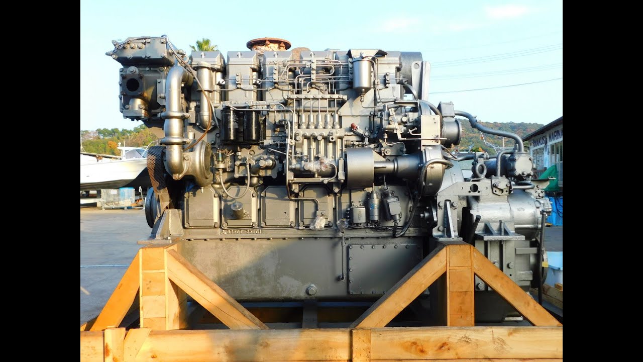 No.2496 MITSUBISHI S6R2F-MTK3 900PS(3.06) 【Marine Engine Amakusa Marina マリンエンジン 船舶エンジン あまくさマリーナ】