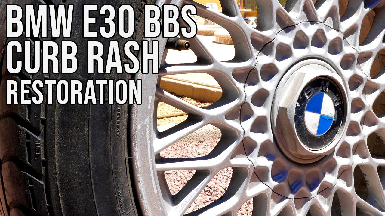 Heavily Curbed BMW E30 BBS Wheels - Full Restoration | BMW E30 325i Sport Restoration S2 E5