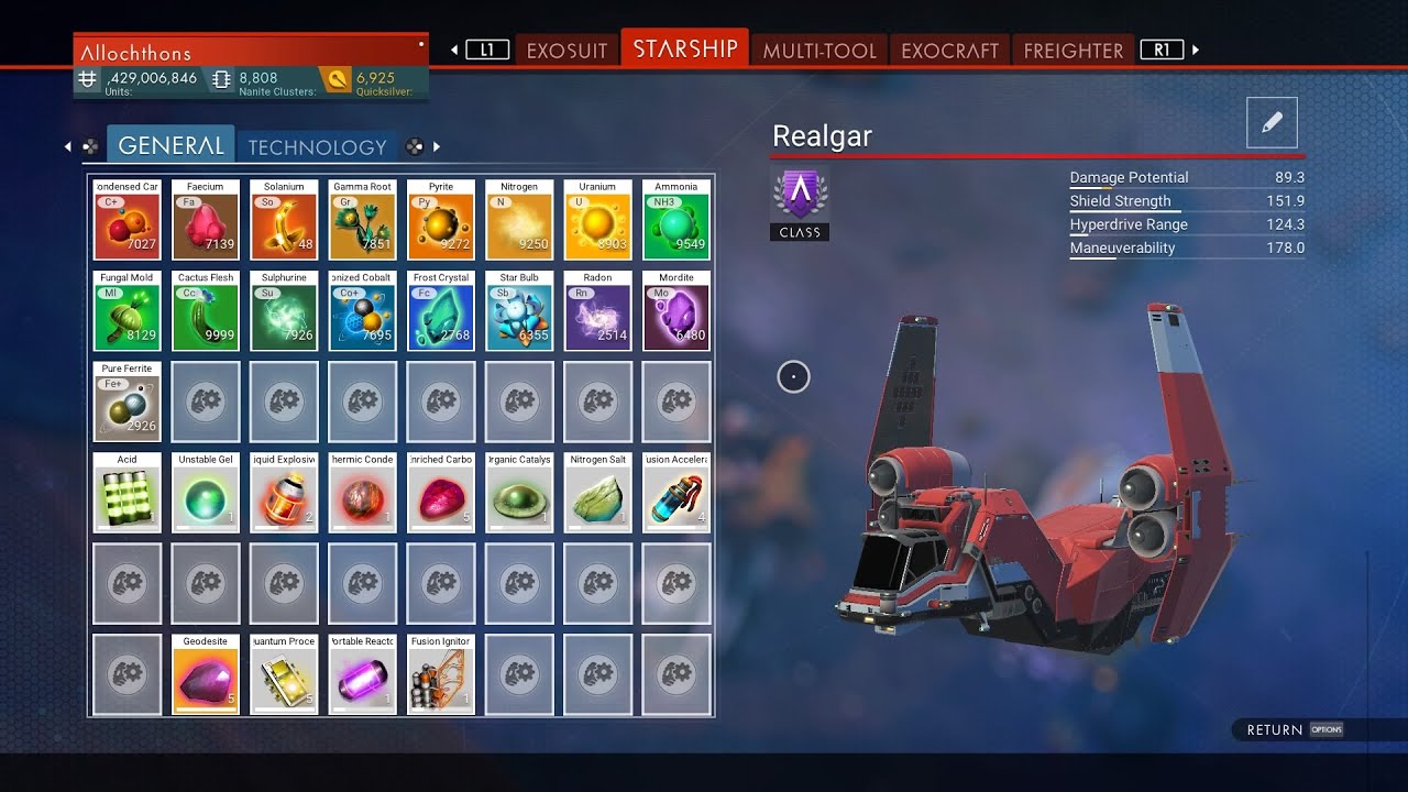 No Man's Sky: Crafting fusion igniters and stasis devices with assembly lines.