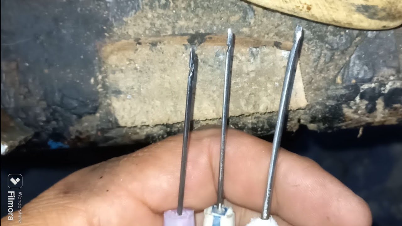 cómo hacer las agujas lesna N:"60"40"y hilo grueso