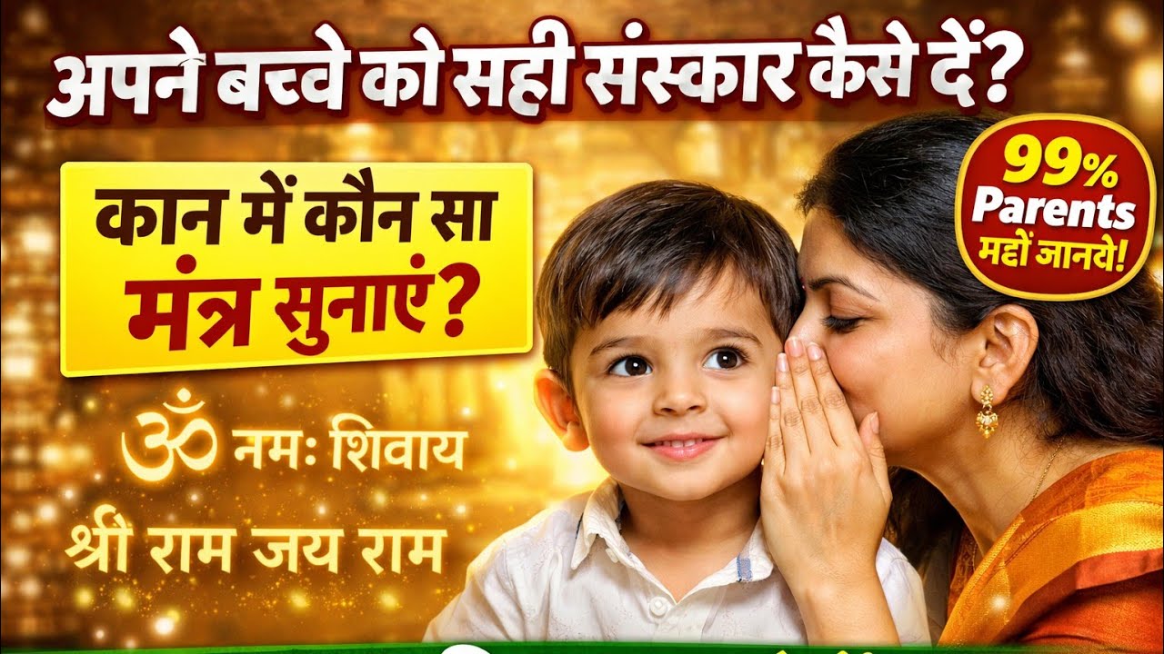 अपने बच्चे को सही संस्कार कैसे सिखाए बच्चे को कौन सा मंत्र सिखाए बच्चे को कौन सा भजन सोते समय सुनाए 