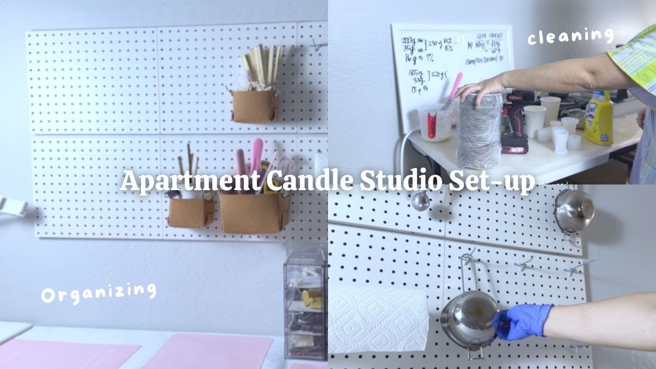 A Satisfying Studio Reset You Didn’t Know You Needed | Cozy Candle Studio Silent Vlog