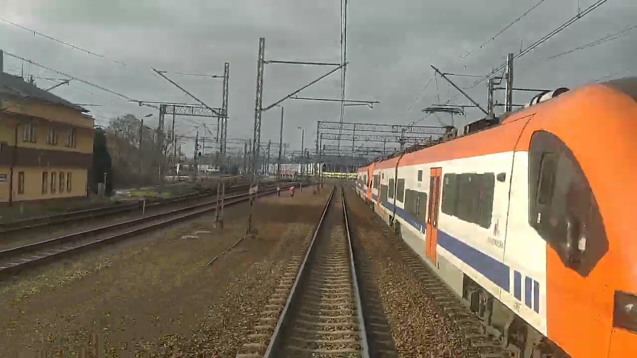 Wjazd do Krakowa Głównego z Tyłu Pociągu IC 8314 Matejko, w Wtorek 10.02.2026r.