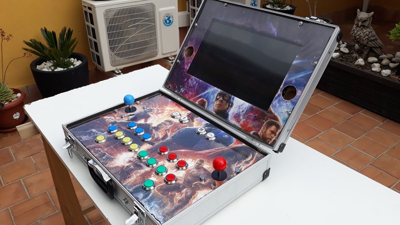 INCREÍBLE máquina recreativa portátil 2.0, dos jugadores con luz y miles de juegos. PARTE 6