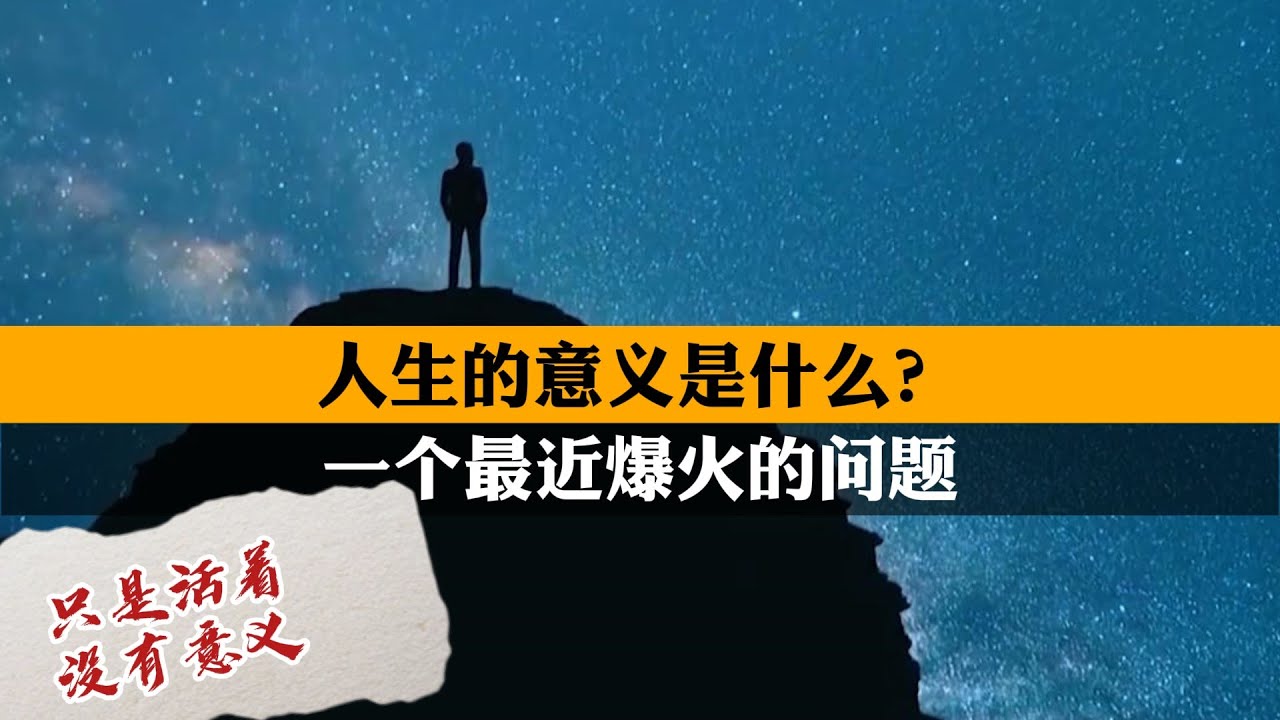 人生的意义是什么？有人回答：没有意义，只是活着。