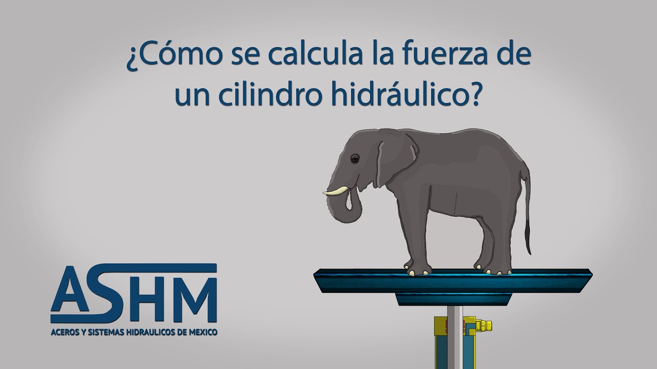 ¿Cómo se calcula la fuerza de un cilindro hidráulico?