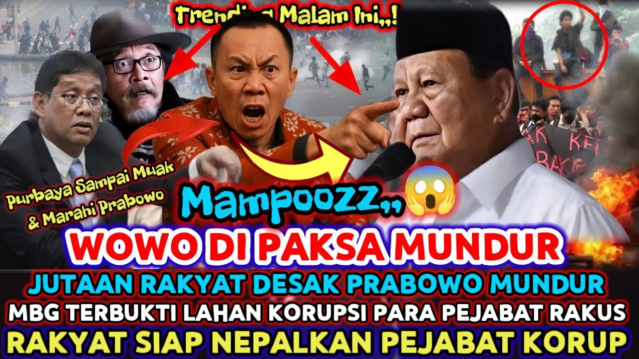 GEMPARR😱PRABOWO DIPAKSA MUNDUR & HENTIKAN MBG⁉️Jutaan Rakyat Muak MBG Terbukti Serang Korupsi 