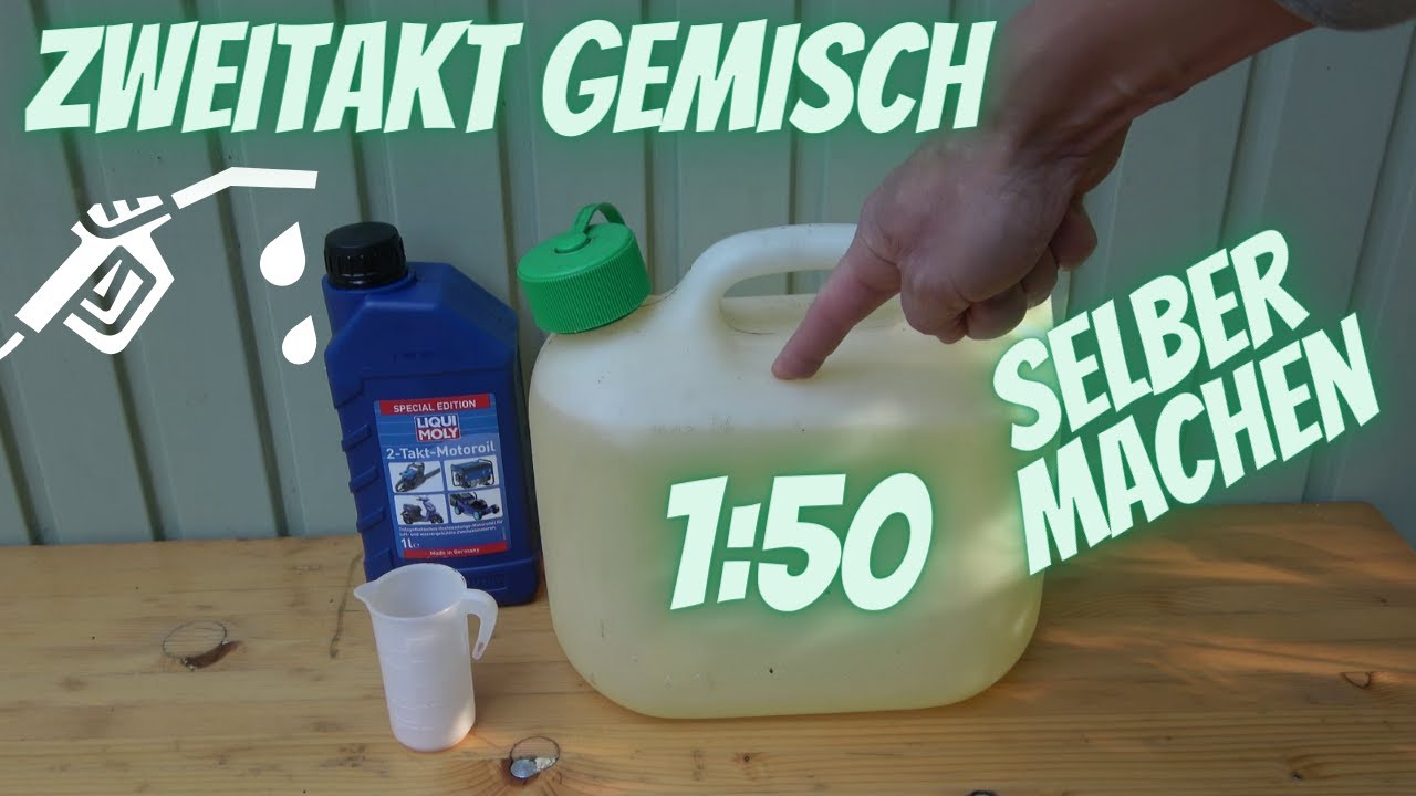 Gemisch 1:50 herstellen - Zweitaktbenzin für Mofas, Vespa, Simson, Motorsäge und Co.- Piaggio Ciao