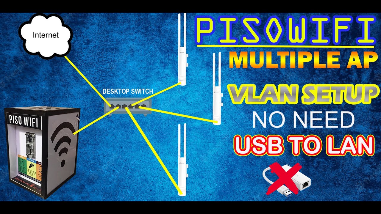 PALAWAKIN ANG PISOWIFI SIGNAL - MULTIPLE ANTENNA | VLAN SET UP | NO USB TO LAN! Astig!