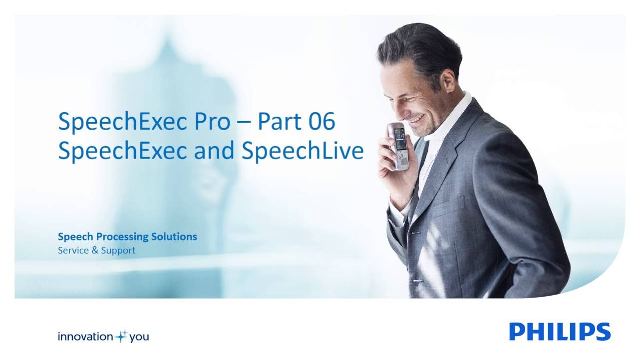 How to configure Philips SpeechLive in Philips SpeechExec Pro