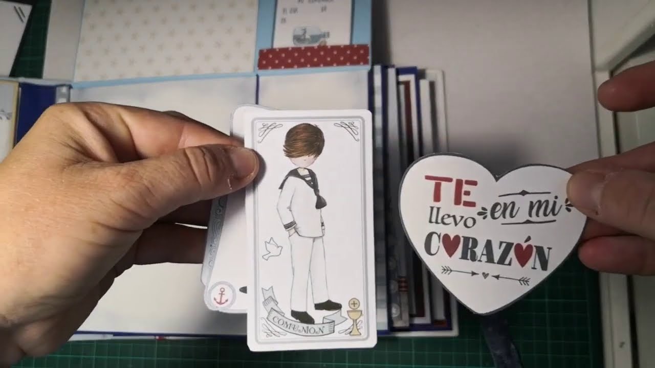 2º Álbum Comunión Niño + Libro de Firmas. Scrap Creaciones Elyser