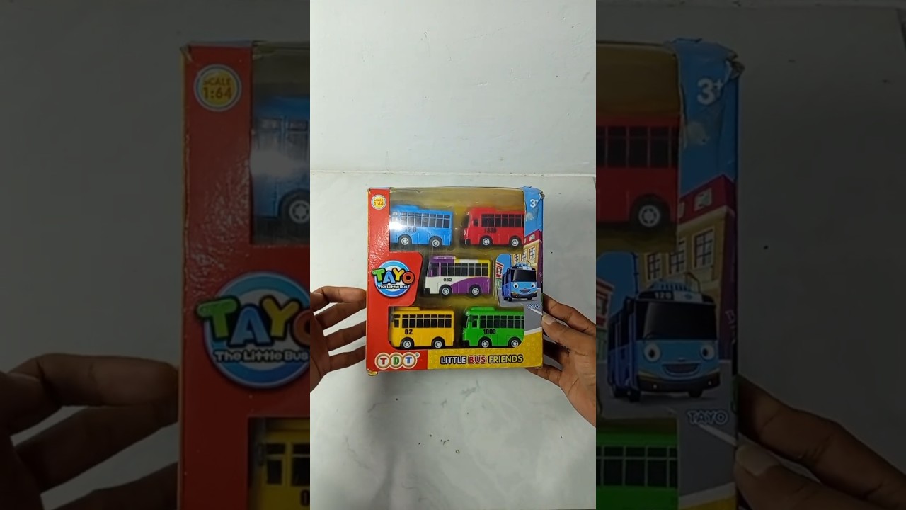 ASMR Satisfying Unboxing and Review Toys Tayo Bus, Nana, Lani, Rogi, Gani No Talking ASMR Satisfying