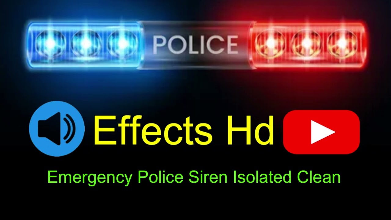 Emergency Police Siren Isolated Clean - police siren sound effects #policecarsiren #policecarsiren
