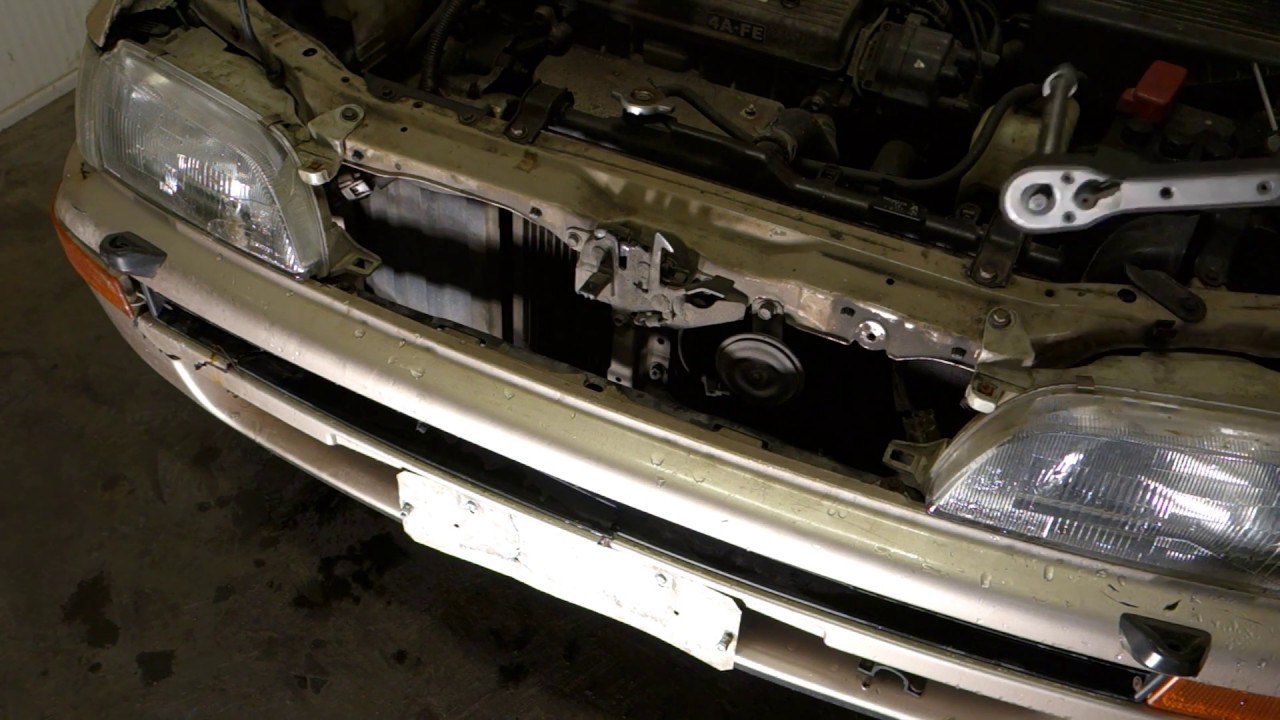 How to fix and repair damaged front bumper in car