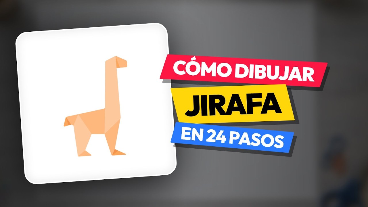 🦒 Cómo dibujar una jirafa origami paso a paso | Tutorial completo y creativo