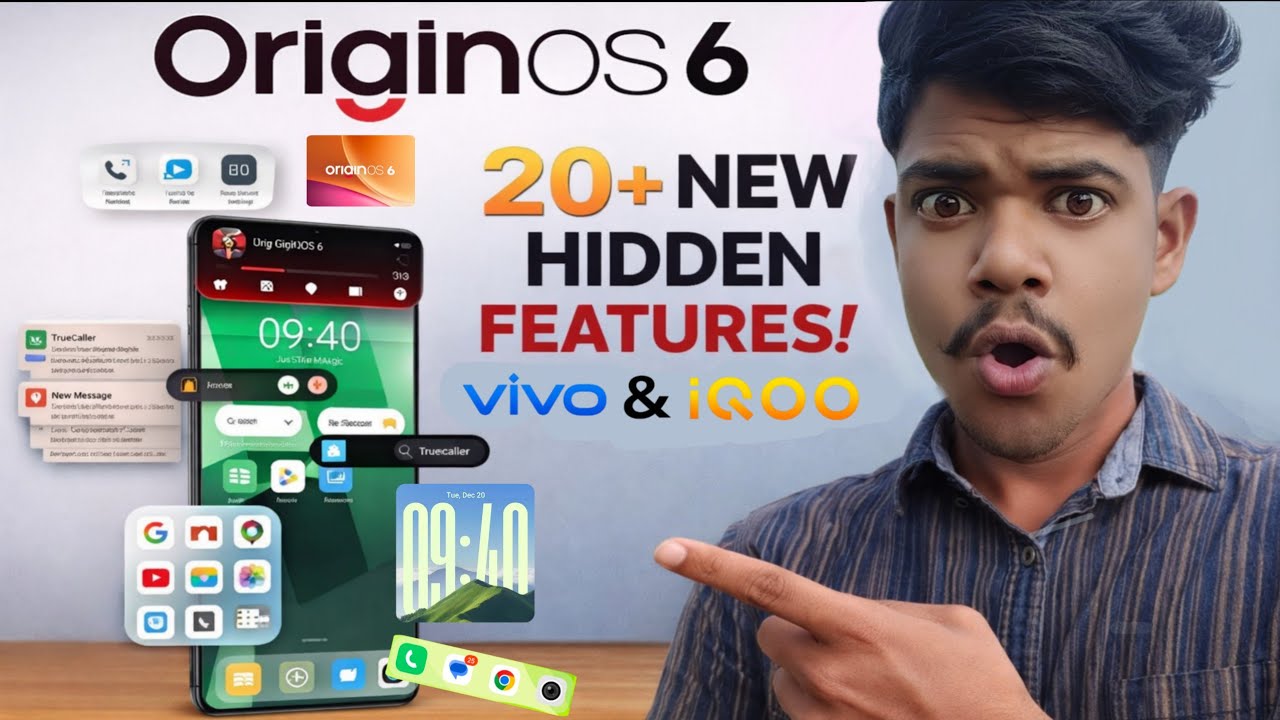 OriginOS 6 Android 16 20+ New Hidden Features | OriginOS 6 20+ New Features Vivo & iQOO