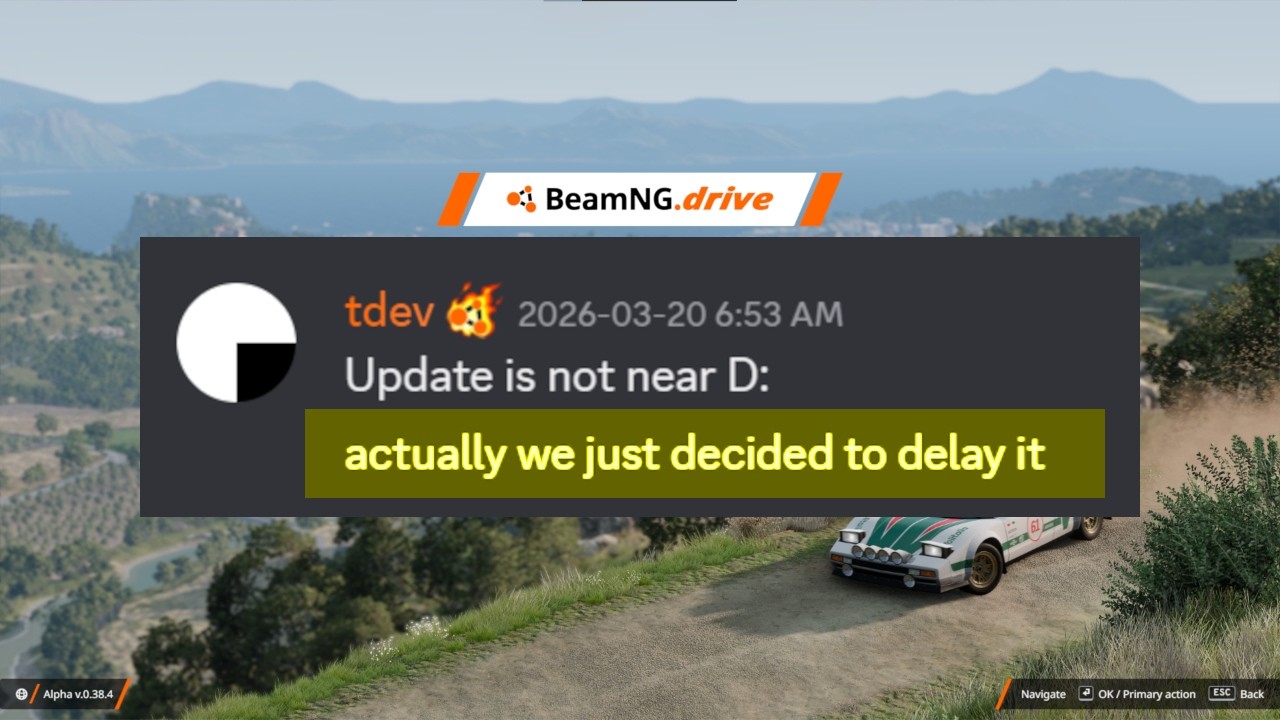 BeamNG 0.39 May Be Delayed