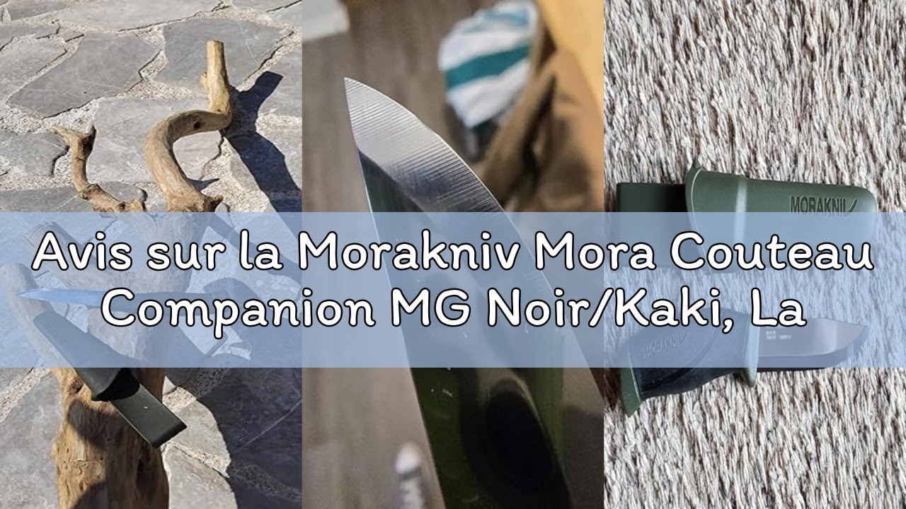 Avis sur la Morakniv Mora Couteau Companion MG Noir/Kaki, Lame 10,5 cm