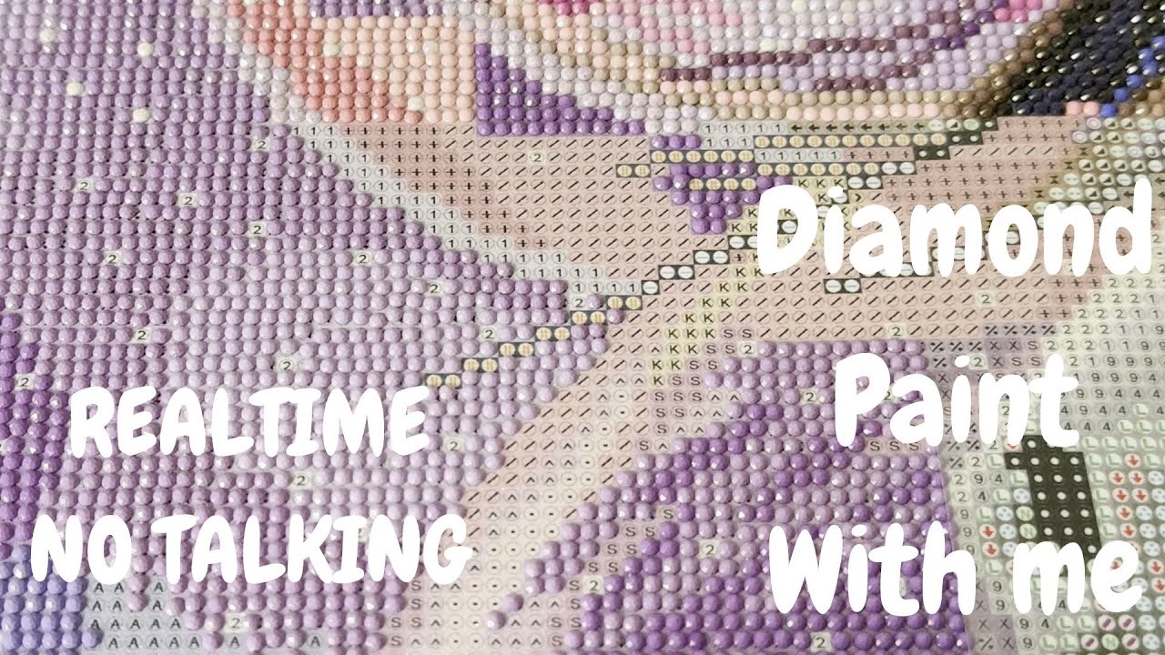 Diamond Paint With Me - No Talking - Realtime - White Noise